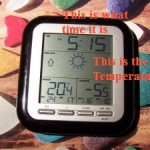 thermometer indoor/ outdoor