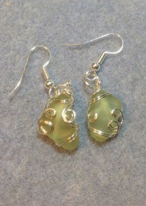 seaglass earrings